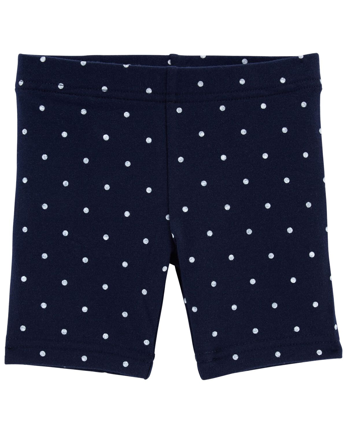 Blue Toddler Polka Dot Bike Shorts