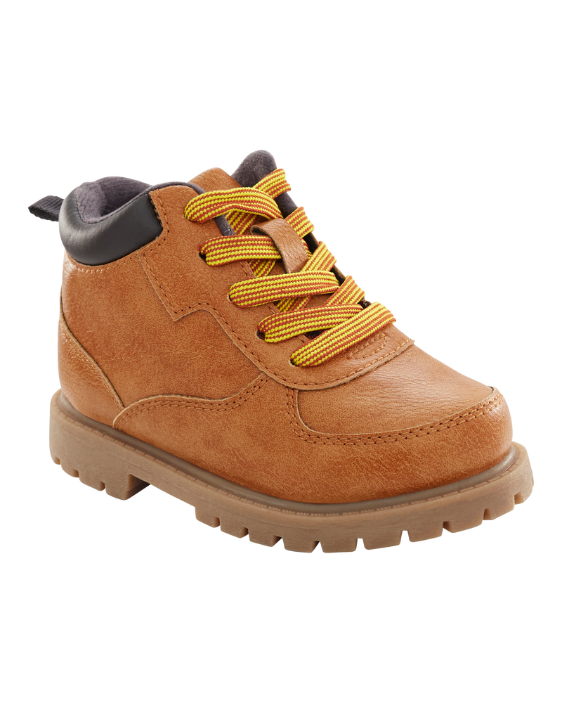 Kid High-Top Faux Leather Boots, image 1 of 7 slides