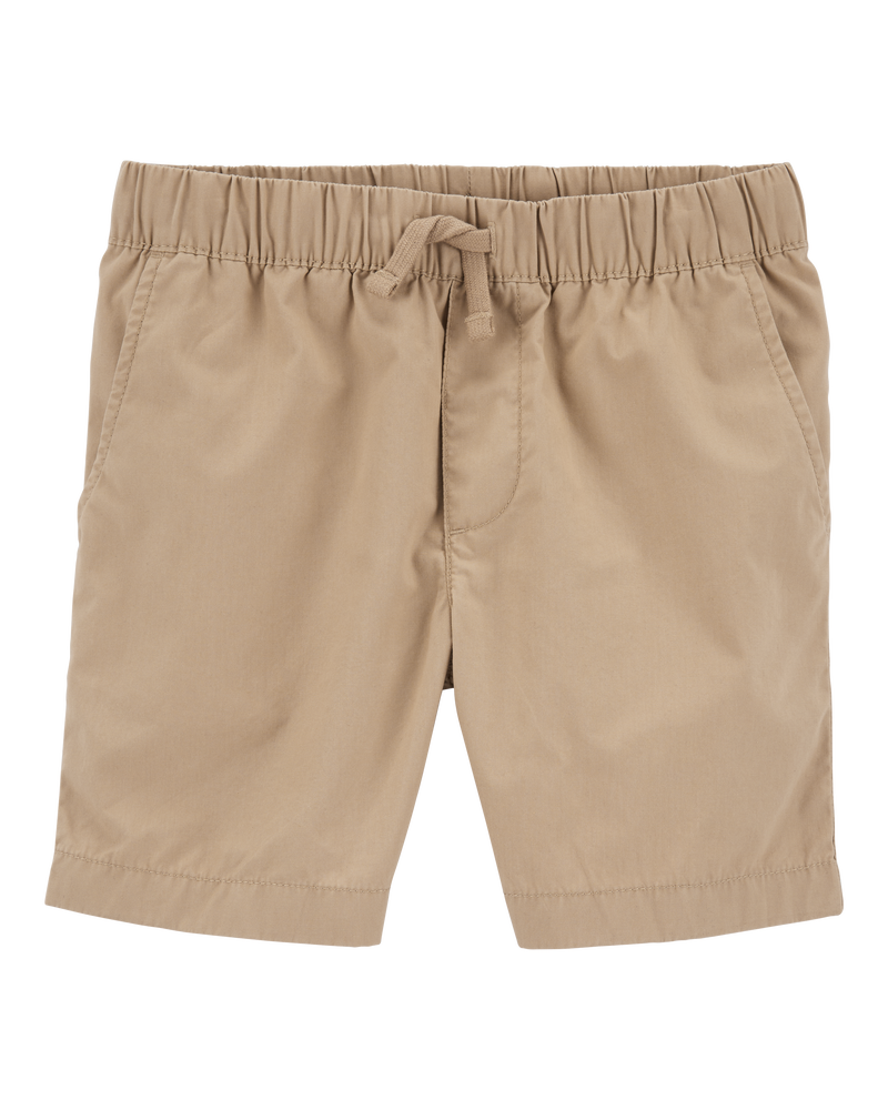 Kid Pull-On Poplin Shorts, image 1 of 2 slides