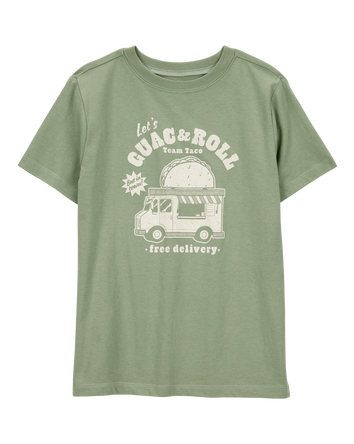 Kid Guac & Roll Short-Sleeve Graphic Tee - Green, 