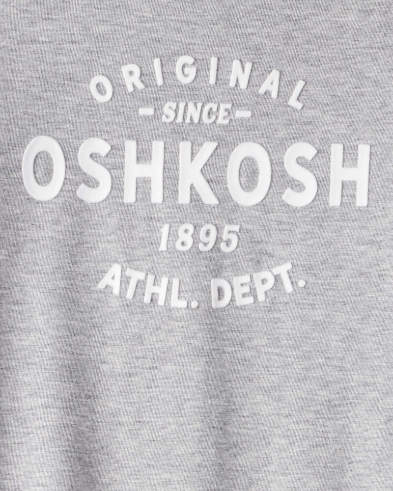 Kid Jersey OshKosh Logo Long-Sleeve Shirt - Grey, image 2 of 3 slides