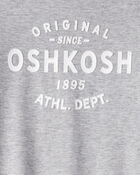 Kid Jersey OshKosh Logo Long-Sleeve Shirt - Grey, image 2 of 3 slides
