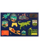 OshKosh Stainless Steel Water Bottle With Sticker Pack, image 3 of 3 slides