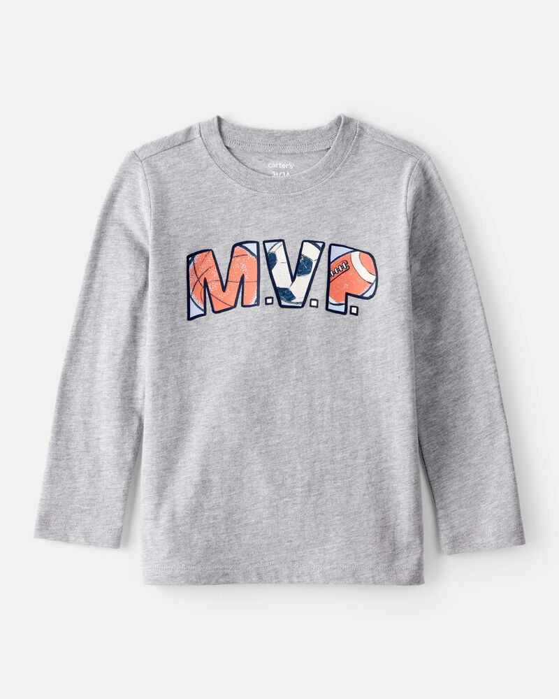 Toddler Boy MVP Long-Sleeve Graphic Tee - Grey, image 1 of 3 slides