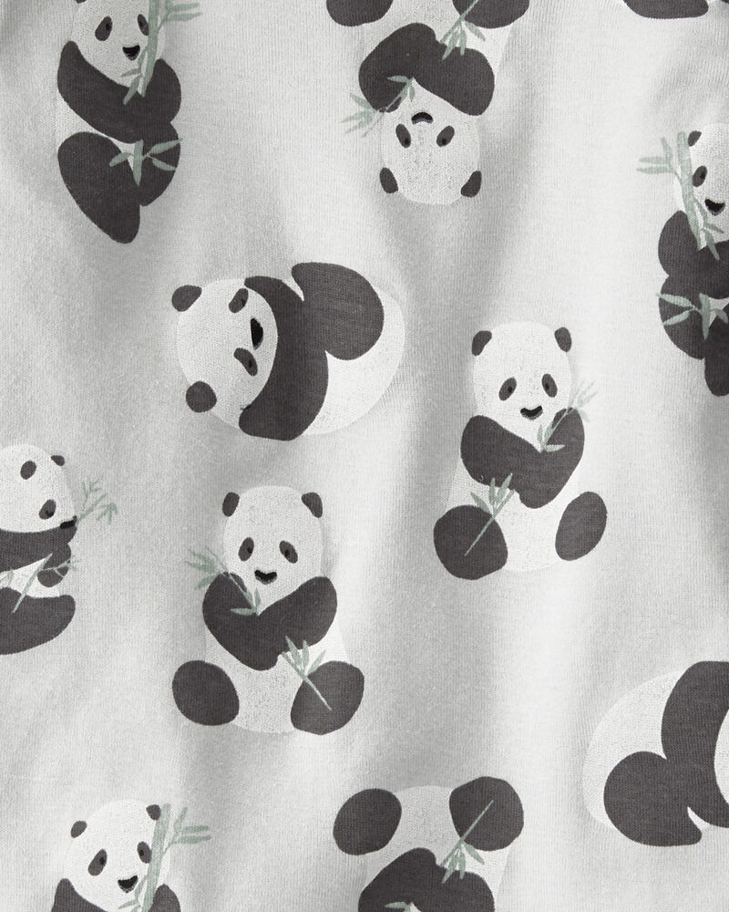 Baby Organic Cotton Pajamas Set in Panda Bear, image 3 of 4 slides