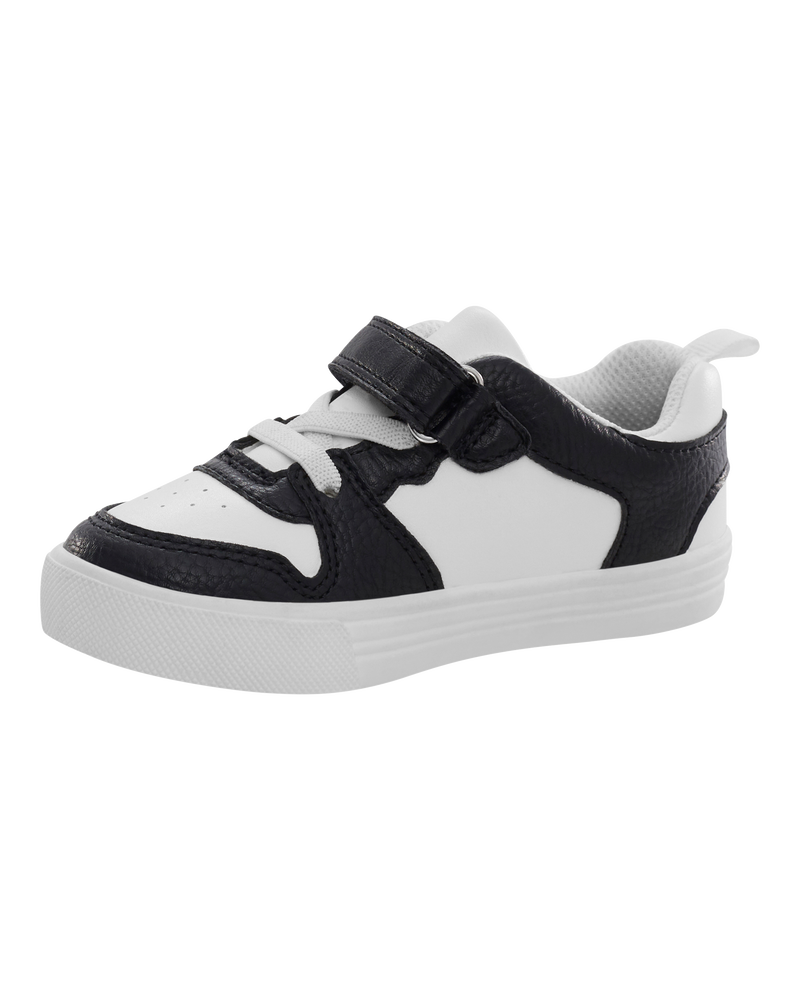 Toddler Boy Easy-On Casual Sneakers - Black/White, image 6 of 7 slides