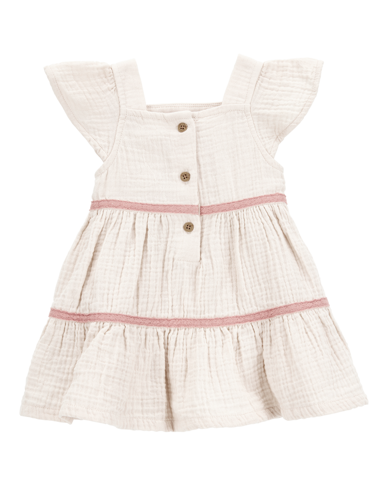 Baby Striped Tiered Dress, image 2 of 5 slides