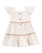 Baby Striped Tiered Dress, image 2 of 5 slides
