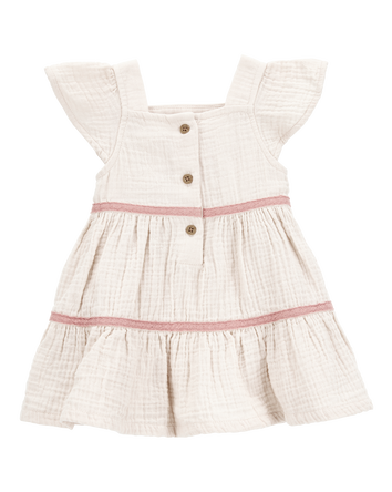 Baby Striped Tiered Dress, 