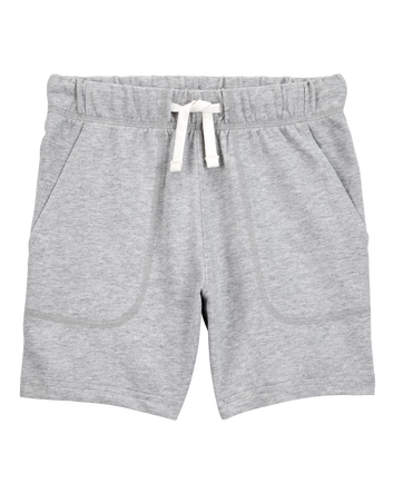 Kid Pull-On French Terry Shorts - Grey, 