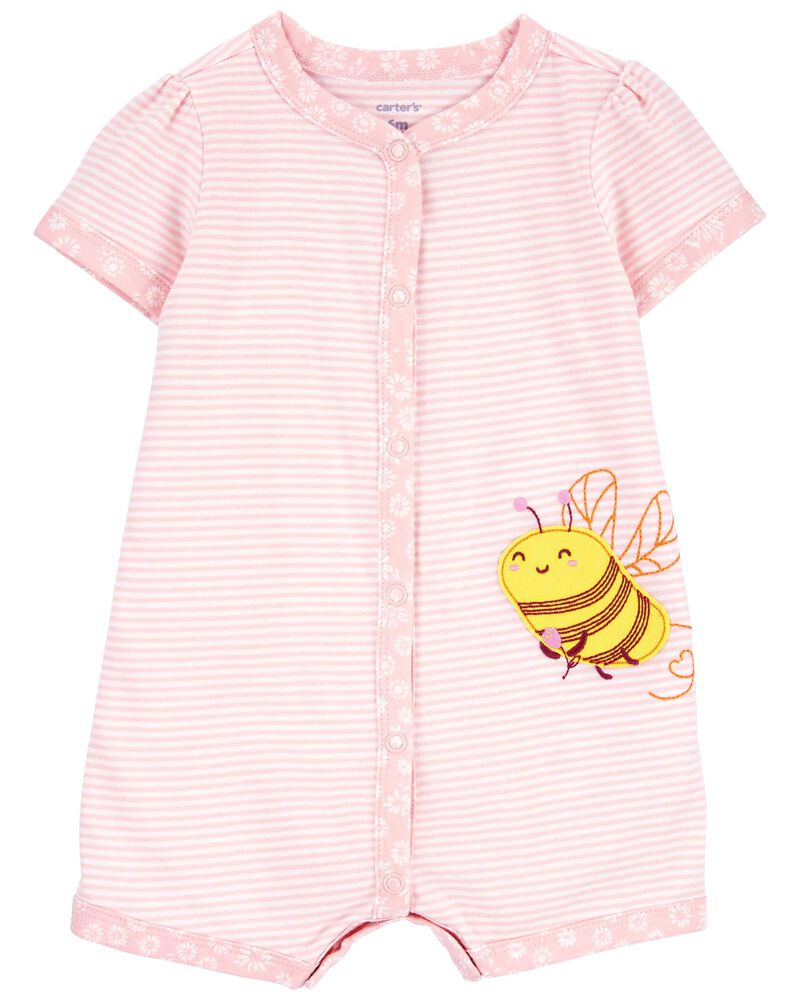 Baby Bee Snap-Up Romper, image 1 of 3 slides