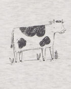 Baby 5-Pack Farm Animal Short Sleeve Bodysuits, image 6 of 8 slides