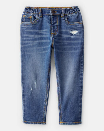 Toddler Boy Mid-Rise Distressed Denim Jeans - Blue, 