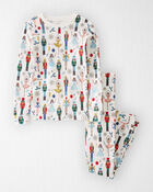 Organic Cotton Pajamas Set in Holiday Nutcracker, image 1 of 4 slides