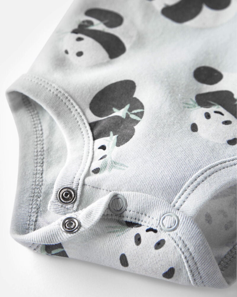 Baby 3-Pack Organic Cotton Rib Bodysuits, image 2 of 7 slides
