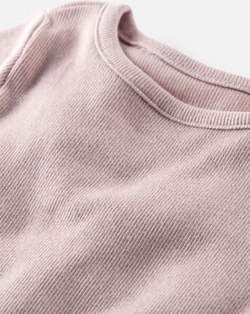Baby 3-Pack Organic Cotton Rib Snug-Fit T-Shirts, 