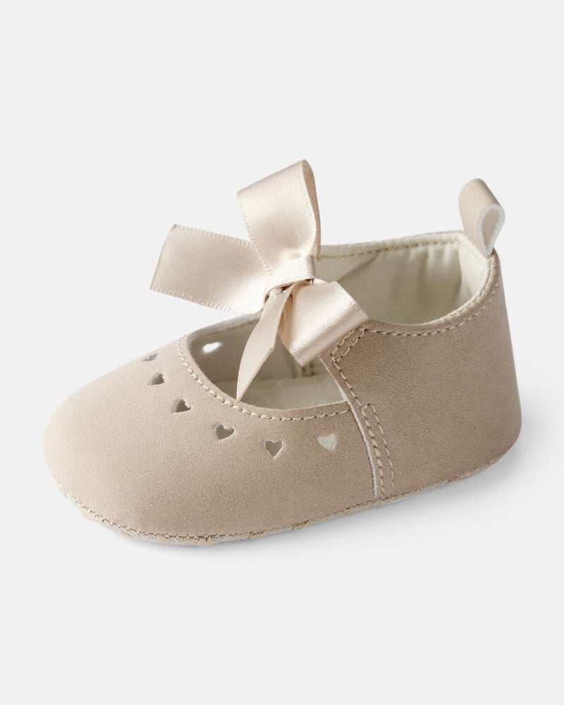 Baby Girl Bow Casual Shoes - Brown, image 6 of 6 slides