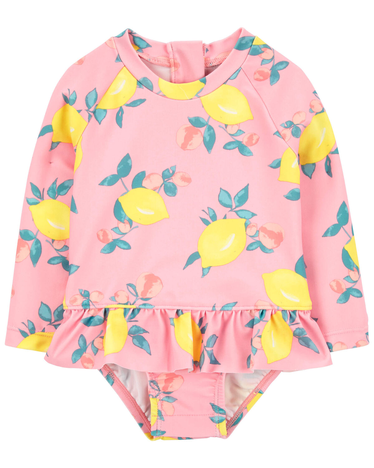 Pink Baby Lemons 1Piece Rashguard