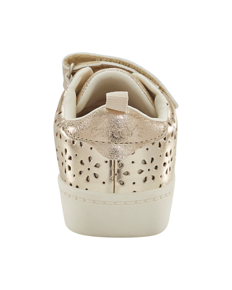 Toddler High-Top Glitter Sneakers - Gold, image 3 of 7 slides