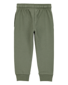 Toddler Pull-On Drawstring Joggers - Green, image 4 of 6 slides
