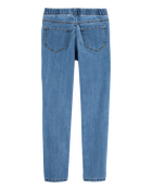 Kid Medium Blue Wash Elastic-Waist Jeggings, image 2 of 4 slides