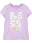 Purple - Toddler Big Sis Graphic Tee