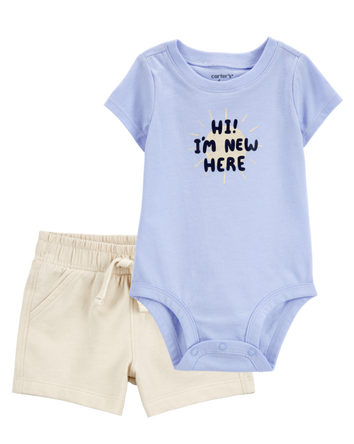 Baby 2-Piece Bodysuit & French Terry Short Set, 