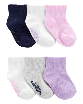 Baby 6-Pack Ankle Socks, 