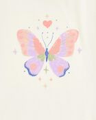 Kid 2-Piece Butterfly Tee & Pull-On French Terry Shorts Set, image 3 of 6 slides