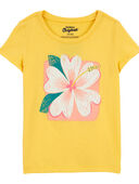 Yellow - Toddler Flower Graphic Tee