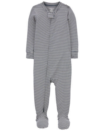 Baby 1-Piece Striped PurelySoft Footie Pajamas, 