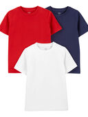 Red/White/Navy - Kid 3-Pack Jersey Tees