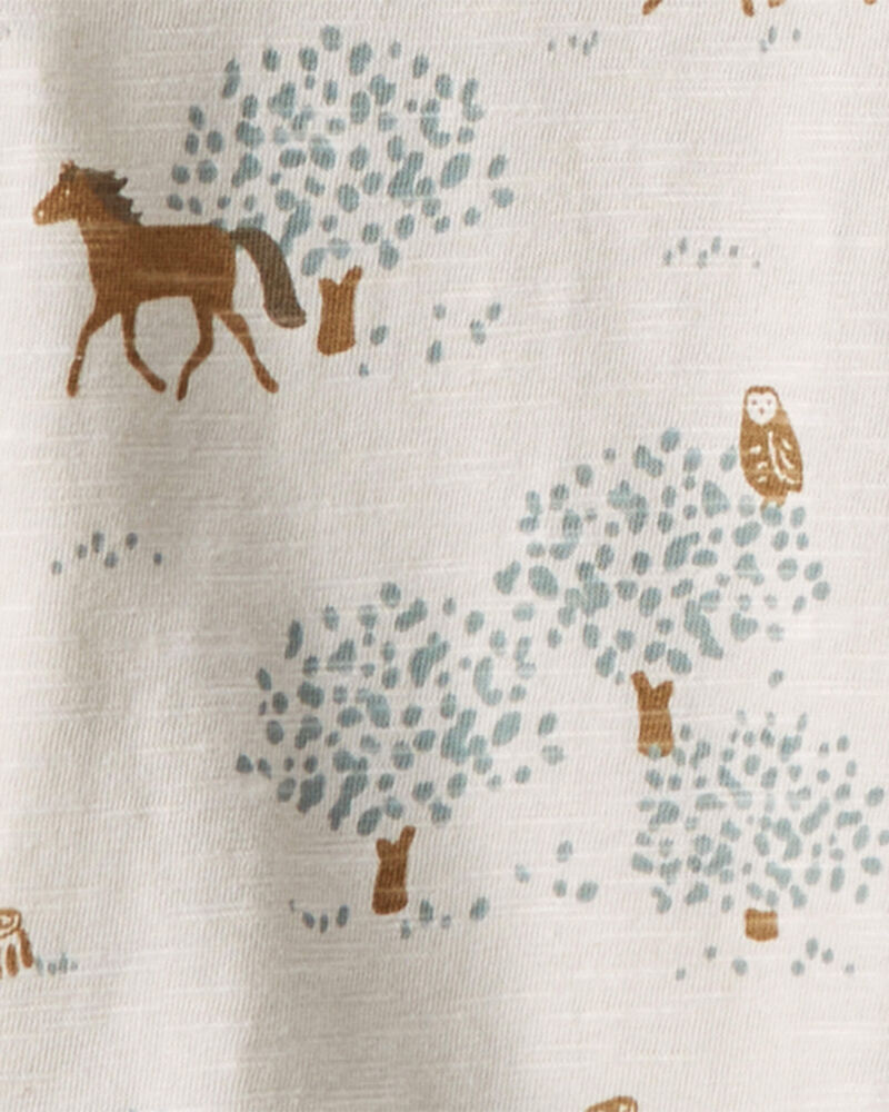 Toddler 2-Pack Organic Cotton T-Shirts in Wild Horses & Sage Pond, image 3 of 5 slides