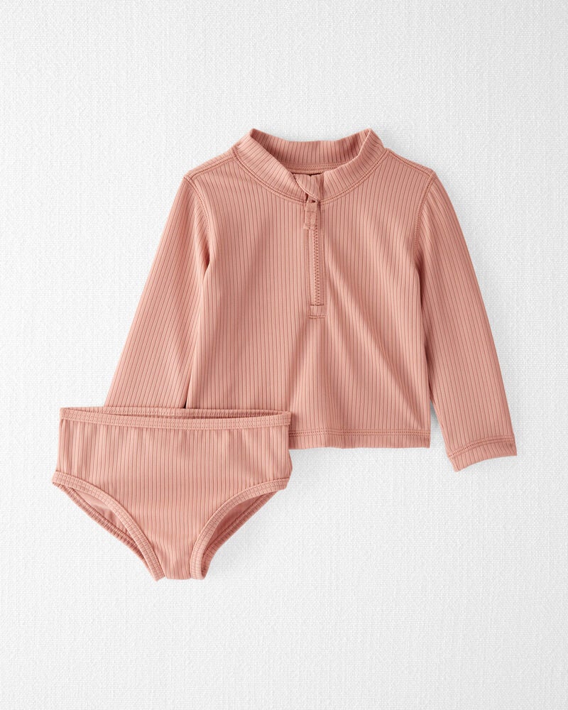 Baby Recycled Rashguard Swimsuit Set, image 1 of 4 slides