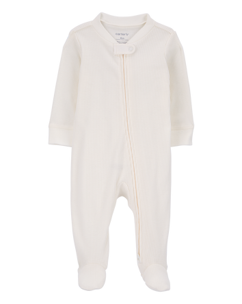 Baby Zip-Up Thermal Sleep & Play Pajamas, 