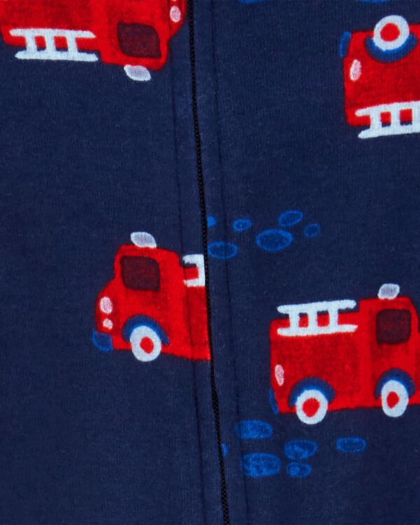 Navy/White Baby 2Pack 2Way Zip Cotton Sleep & Play Pajamas