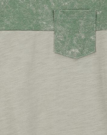 Kid Solid Short-Sleeve Pocket Tee - Green, 