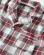 Adult Organic Cotton Flannel Pajamas Set, image 2 of 4 slides