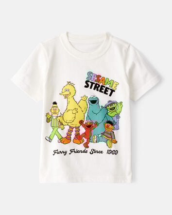 Toddler Sesame Street Short-Sleeve Graphic Tee - Ivory, 