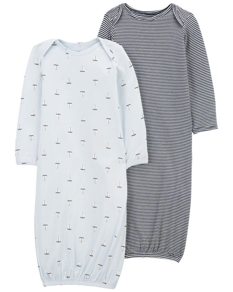 Baby 2-Pack PurelySoft Sleeper Gowns, image 1 of 7 slides