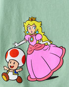 Kid Super Mario Bros™ Princess Peach Short-Sleeve Graphic Tee - Green, image 2 of 3 slides