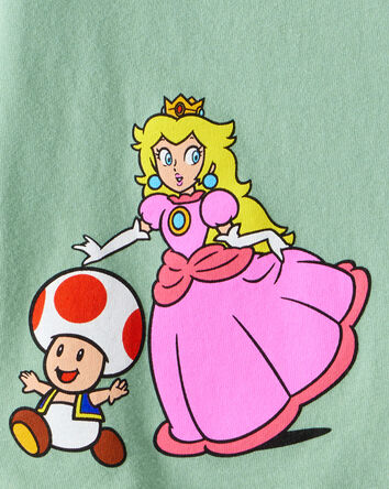Kid Super Mario Bros™ Princess Peach Short-Sleeve Graphic Tee - Green, 