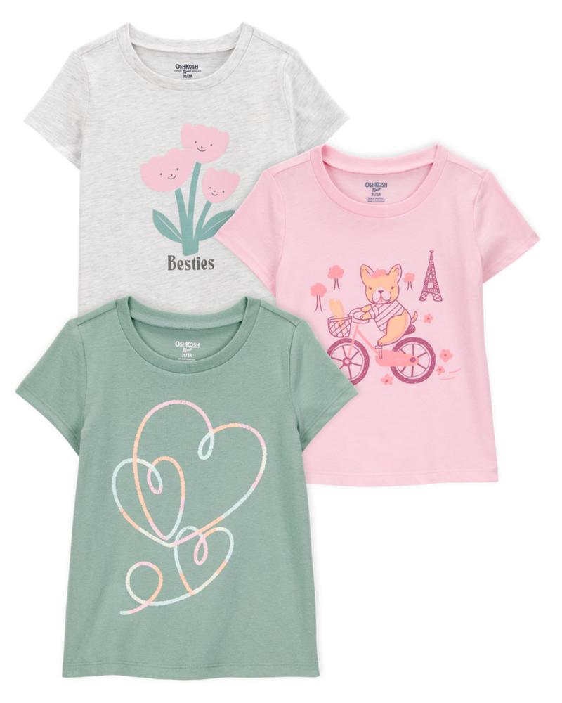 Toddler 3-Pack Graphic Tees, image 1 of 7 slides