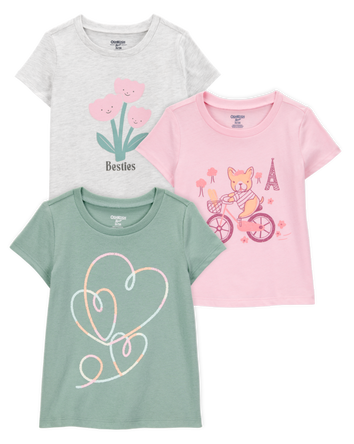 Toddler 3-Pack Graphic Tees, 