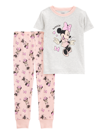 Toddler Minnie Mouse Snug Fit Cotton 2-Piece Pajamas, 