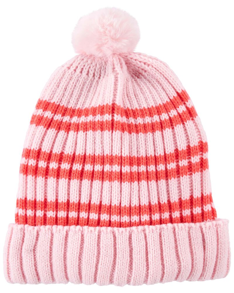 Baby Striped Knit Beanie, image 1 of 3 slides