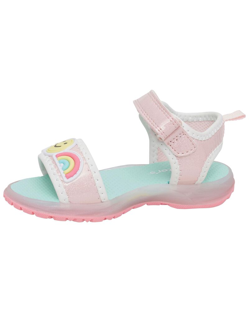 Toddler Smiley Face Light-Up Sandals, image 6 of 7 slides