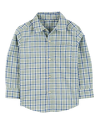 Toddler Plaid Button-Front Shirt, image 2 of 4 slides