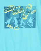 Kid Going Places Short-Sleeve Graphic Tee - Turquoise, image 2 of 3 slides