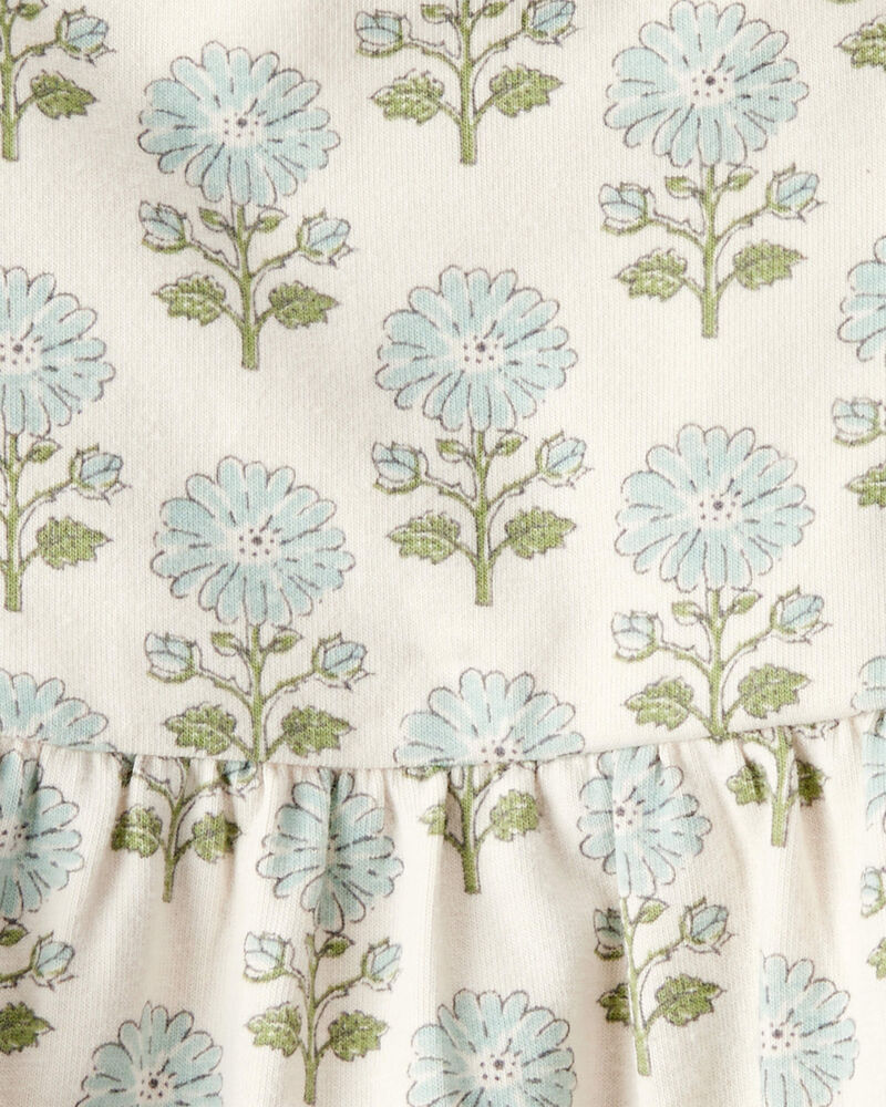 Baby Organic Cotton Floral-Print Dress, image 4 of 6 slides